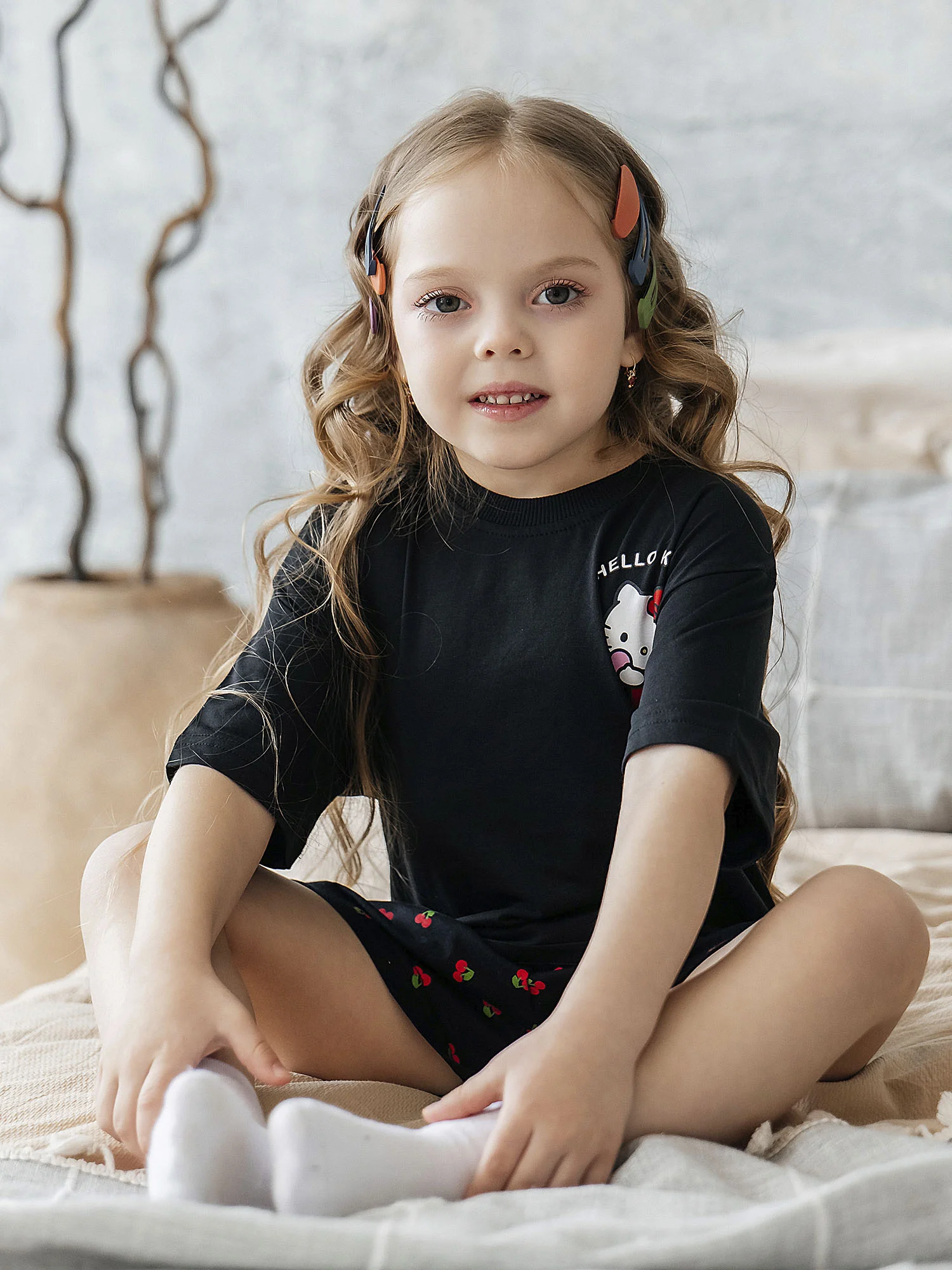 Комплект для девочки футболка и шорты (FBP_052)