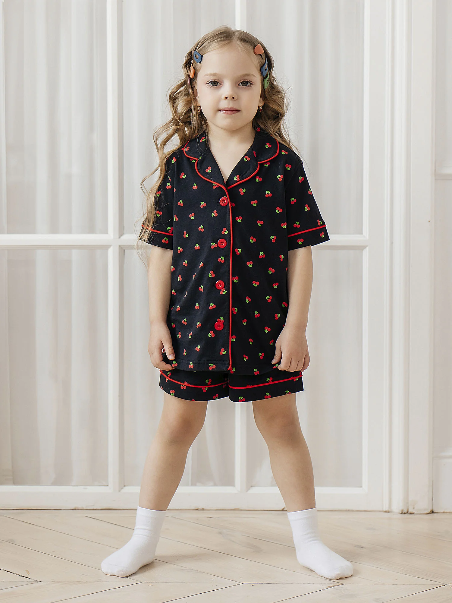 Комплект для девочки (футболка и шорты) (FBP_053)