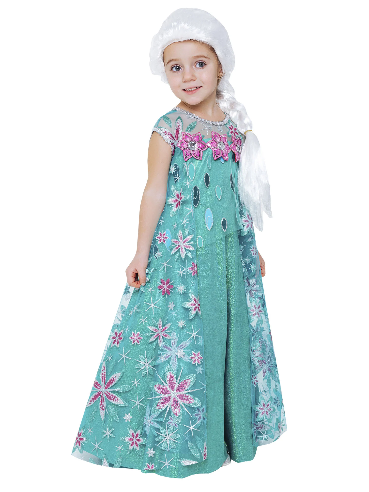 Костюм Эльза зеленое платье (9019 к-21)