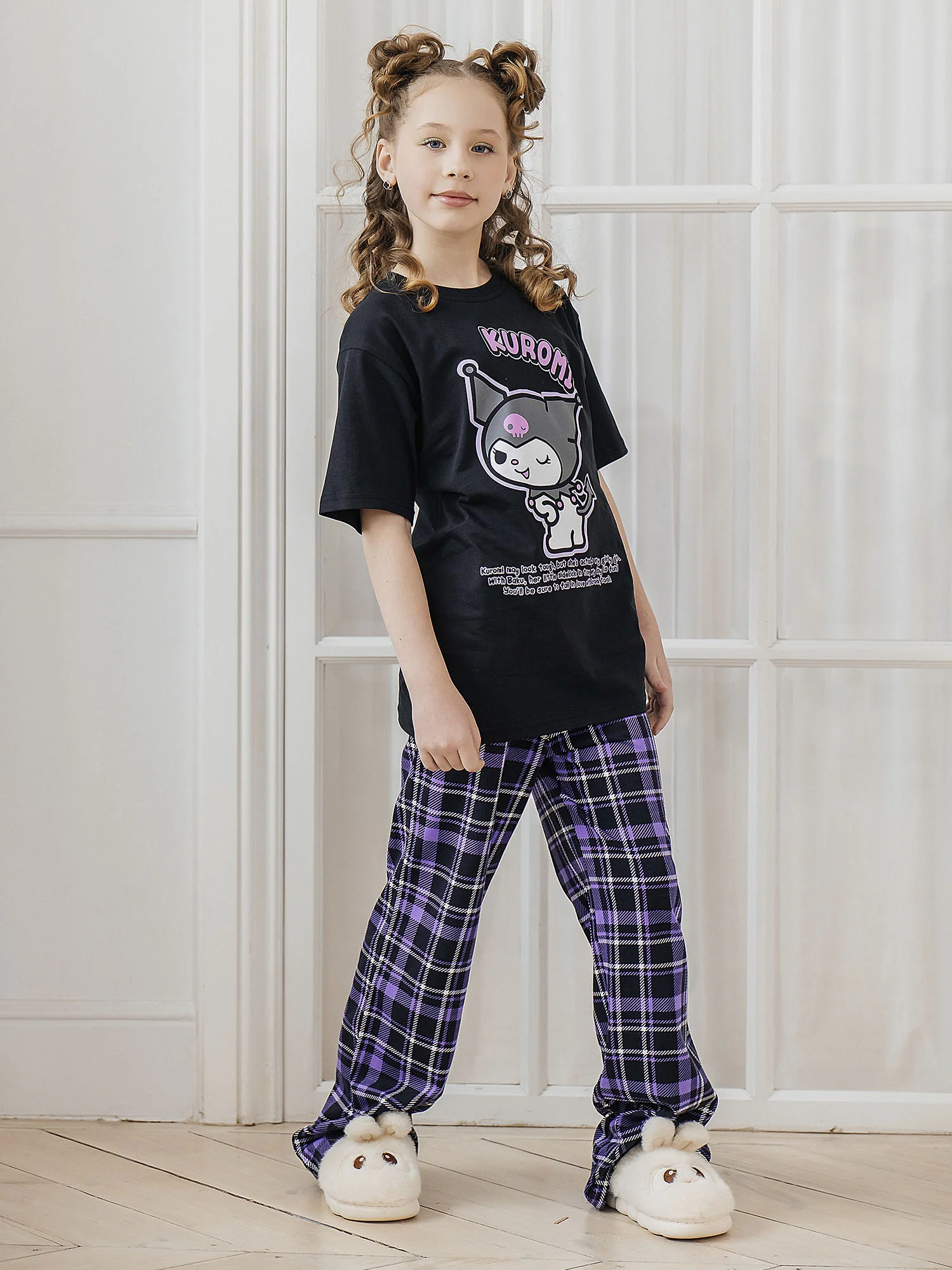 Комплект для девочки футболка и брюки (FBP_059)