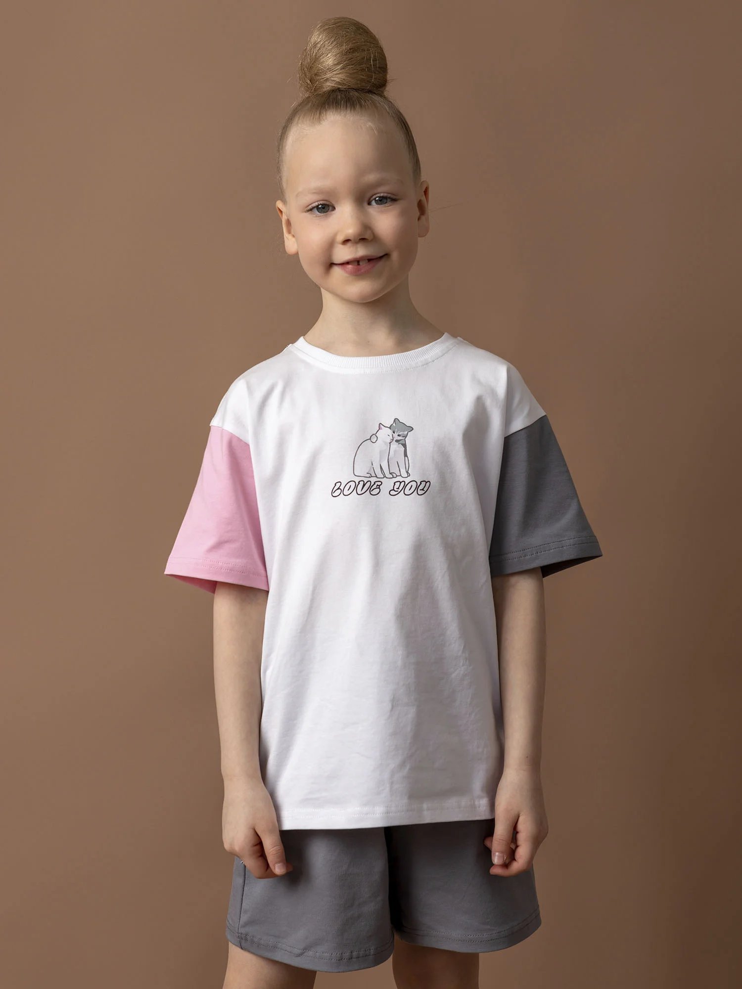 Футболка для девочки (013/1_ЛС26)