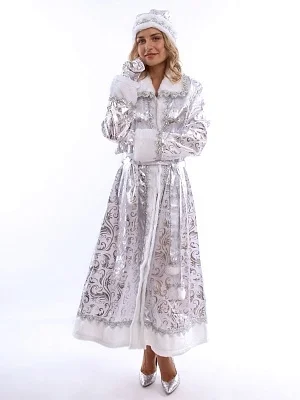 Костюм Снегурочка сатин взрослая (3010 к-18)