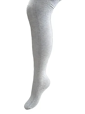 Колготки ажурные с пяткой косичка (K301)