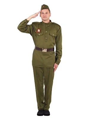 Костюм Солдат взрослый (2110 к-21)