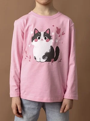 Лонгслив для девочки(027/1_ЛС26)