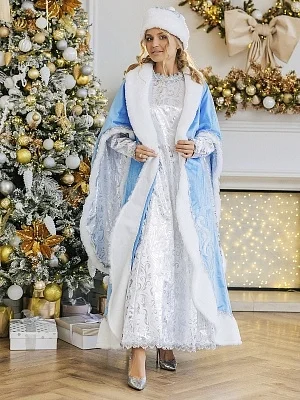 Костюм Снегурочка премиум взрослая (3007 к-18)