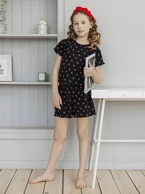 Комплект для девочки футболка и шорты (FBP_050)