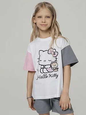 Комплект для девочки(футболка и шорты) (087_ЛС26)