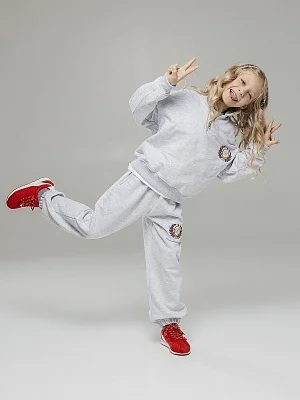 Костюм спортивный для девочки (толстовка и брюки) (FBD 003)