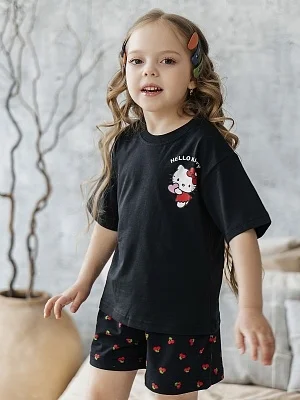 Комплект для девочки футболка и шорты (FBP_052)