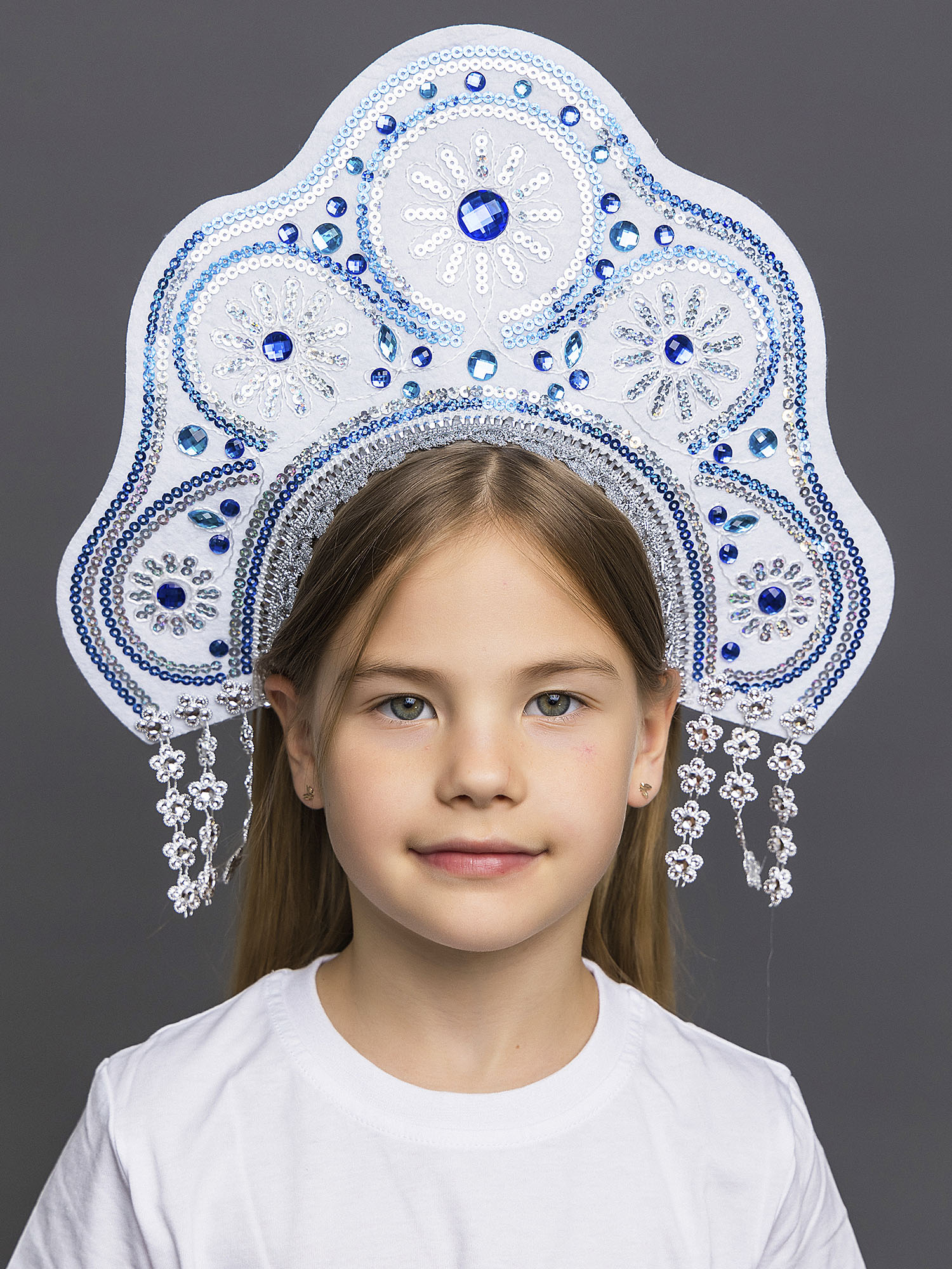 Кокошник Снегурочка Лиза (3022 к-21)