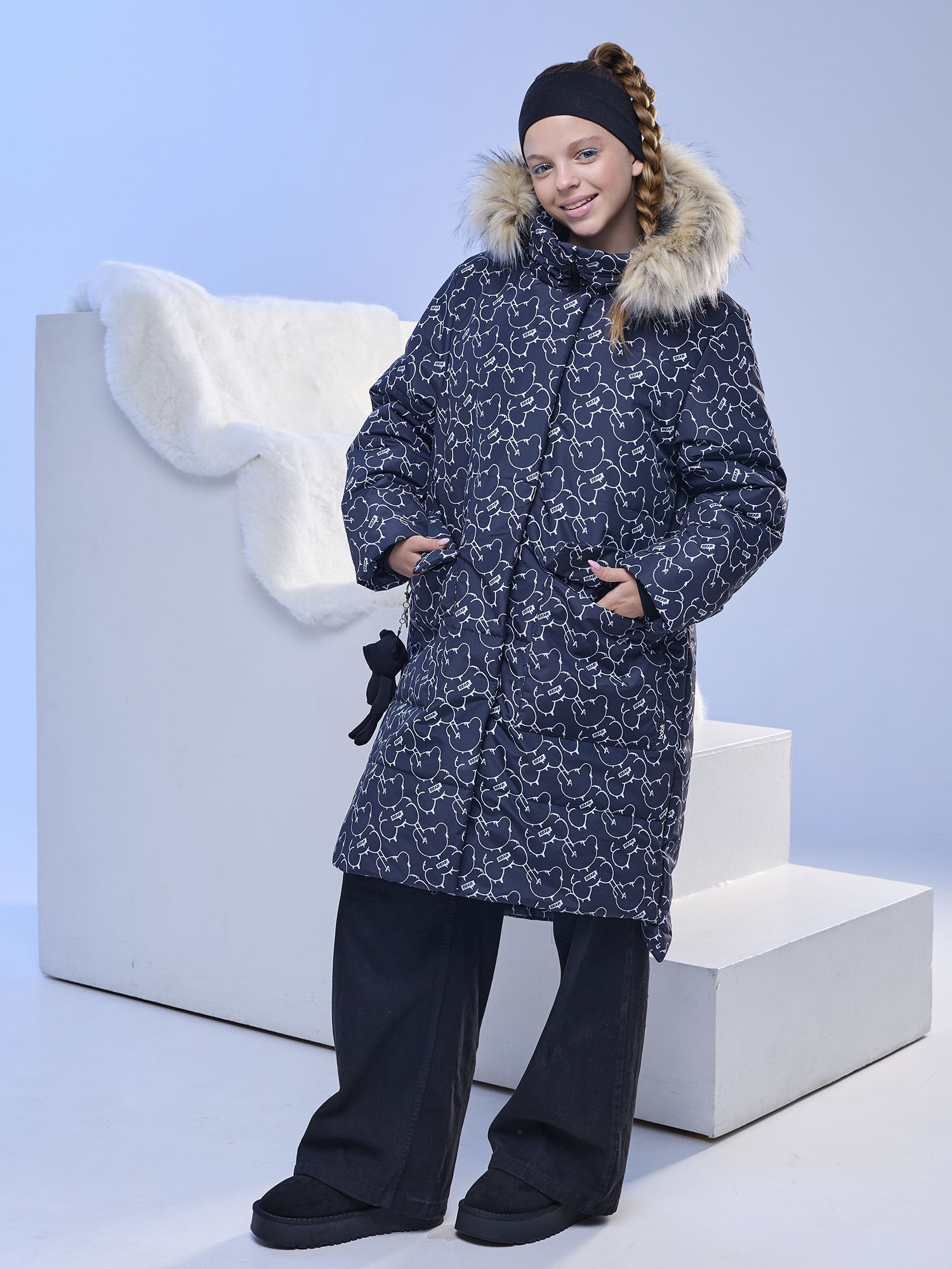 Пальто для девочки Даниэль (233-26з)