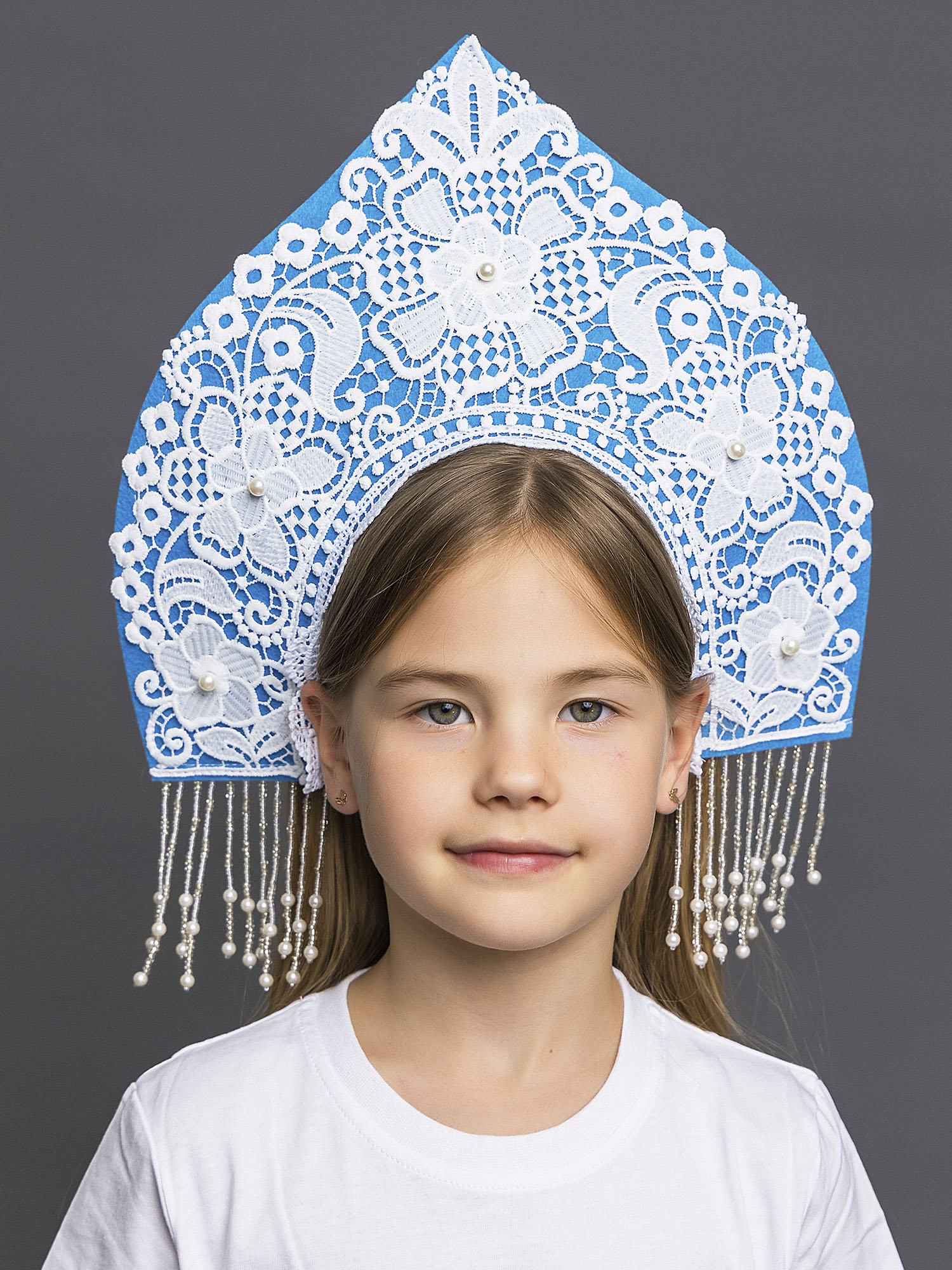 Кокошник Снегурочка Кружевница (3046 к-24)
