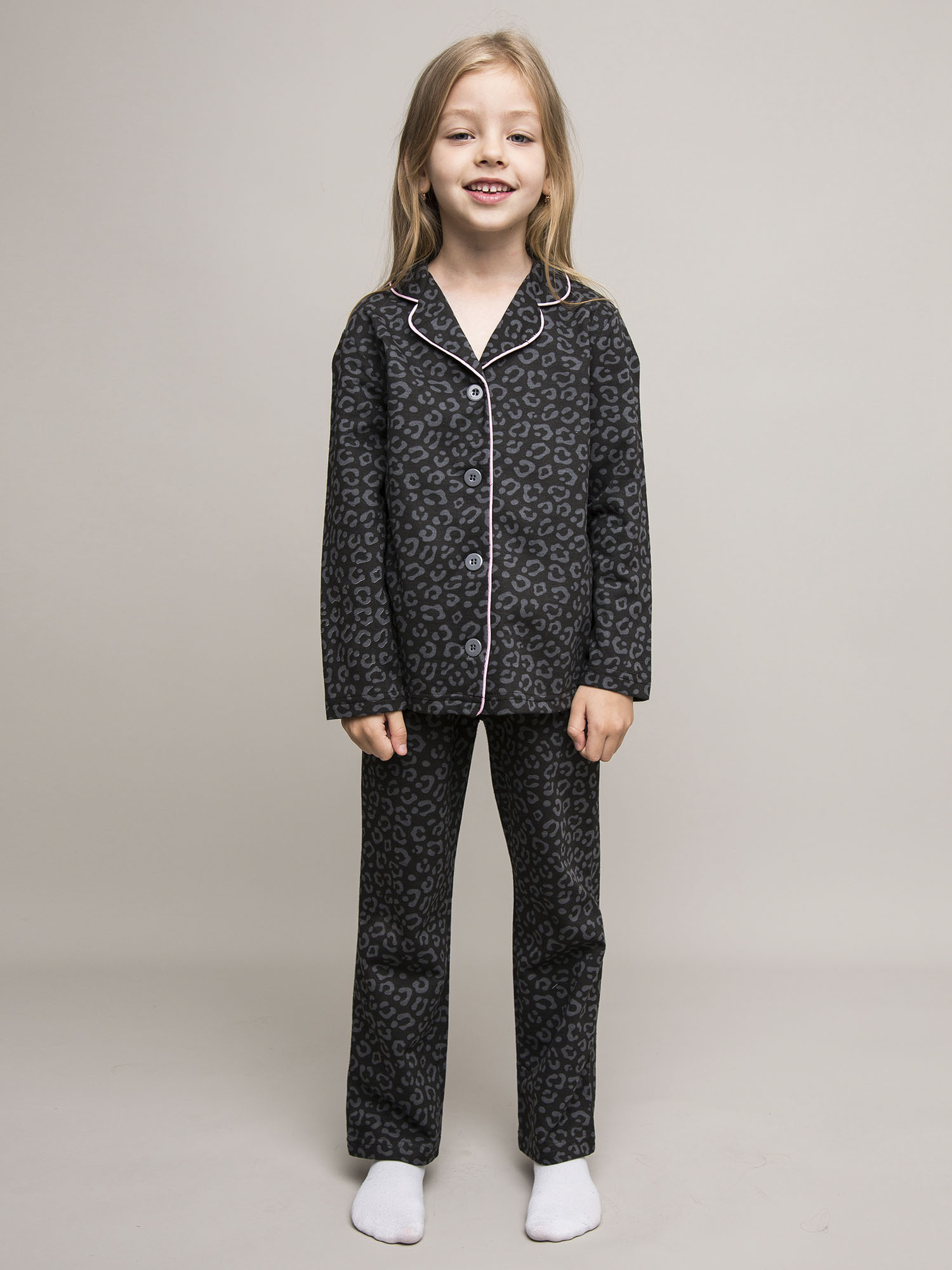 Комплект для девочки (футболка длинный рукав и брюки) (013_ОП25)