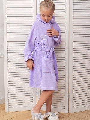 Халат односторонняя махра для девочки (01427_BAT)