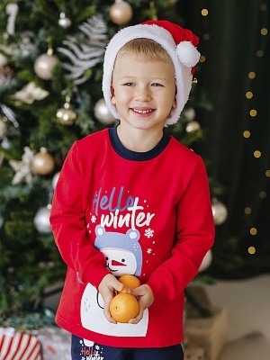 Пижама футболка с длинным рукавом и брюки (0031_НК)