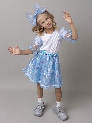 Костюм Мальвина (юбка, съемные рукава на резинках, ободок) (1129 к-25)