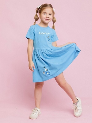 Платье с коротким рукавом для девочки (0053_ЛС24)