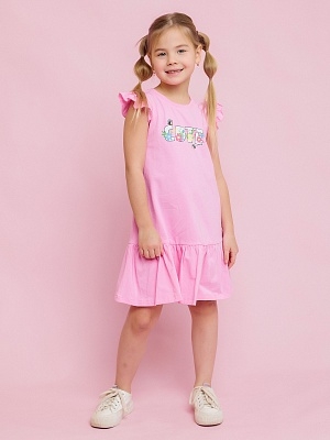 Платье с коротким рукавом для девочки (0055_ЛС24)